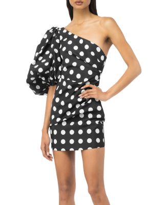 PINKO - Faille One Shoulder Dress