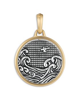 David Yurman - Water & Fire Duality Amulet in Sterling Silver with 18K Yellow Gold 