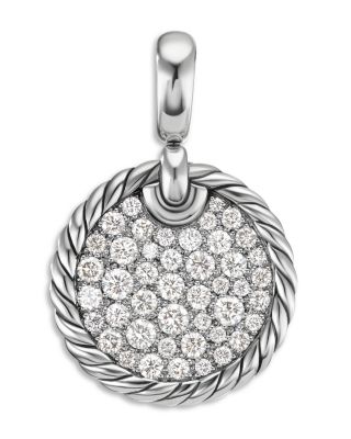 David Yurman - Sterling Silver DY Elements&reg; Pav&eacute; Diamond Pendant