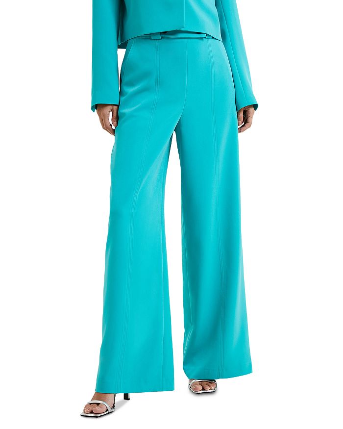 FRENCH CONNECTION Echo Crepe Wide Leg Pants | Bloomingdale's