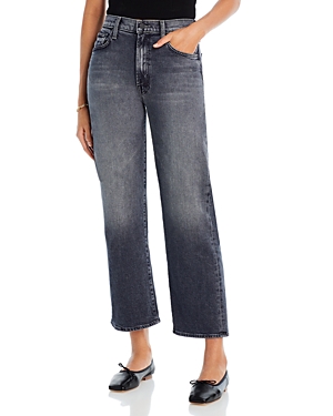 MOTHER THE RAMBLER HIGH RISE ANKLE STRAIGHT JEANS IN OUTTA SIGHT