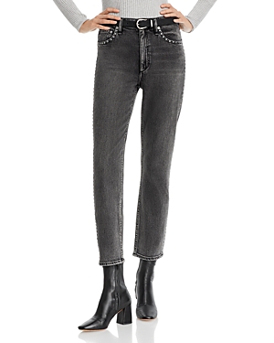 Shop Rag & Bone Wren High Rise Ankle Slim Jeans In Serjewel