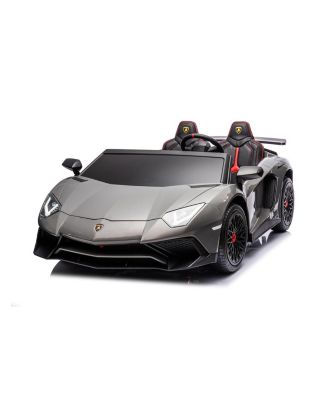 24V Lamborghini Aventador with Brushless Motor plus Differentia 2 Seater Ride-on Car - Ages 6-12