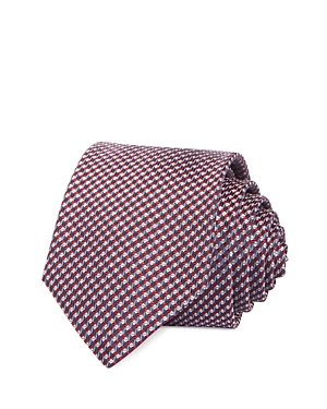 Hugo Boss Silk-blend Tie With Jacquard Pattern In Bright Red