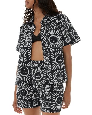 Sunman Print Bowling Shirt & Sunman Print Short