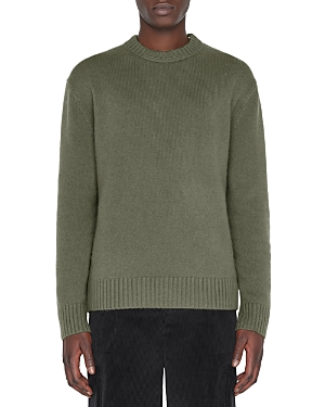 Frame Cashmere Sweater In Khaki Green