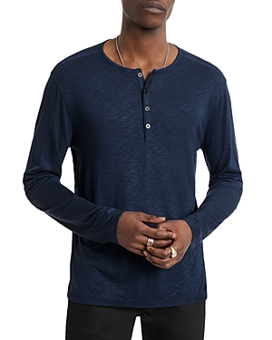 John Varvatos Danville Heathered Long Sleeve Henley