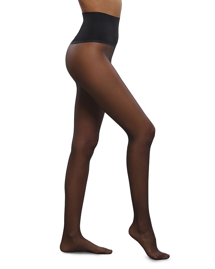 Women's Opaque Solid Backseam Holes & Thigh Hole Tights Pantyhose Stockings  OS