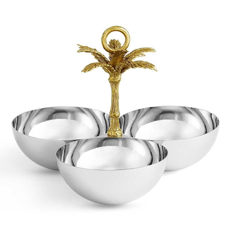 Michael Aram Palm Triple Bowl