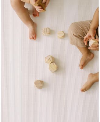  Reversible Baby PlayMat - Emerson Ikat + Jack Stripe Design – Soft, Non-Toxic Foam – Waterproof, Easy to Clean