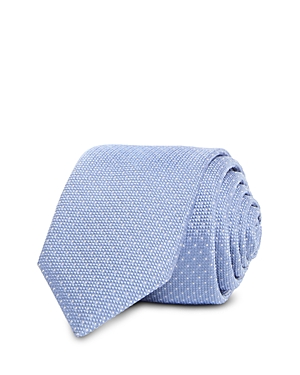 Hugo Micro Dot Skinny Tie In Light Pastel Blue