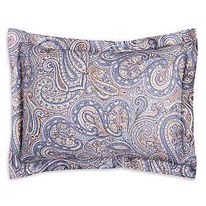 Schlossberg Perinn Bleu Flanged Pillow Sham, Standard
