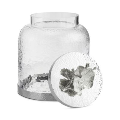 White Orchid Cookie Jar