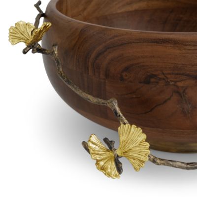 Butterfly Ginkgo Wood Bowl