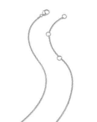 Sterling Silver Mercy Small Pendant Necklace, 17.72"