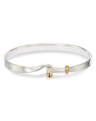 Sterling Silver & 18K Yellow Gold Torun Bangle Bracelet