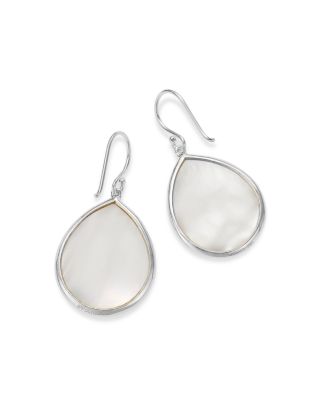 Sterling Silver Rock Candy Mother of Pearl Drop Earrings