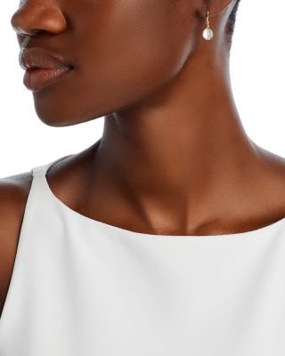 18K Yellow Gold Rock Candy&reg; Teardrop Earrings in Rock Crystal and Mother-of-Pearl Doublet