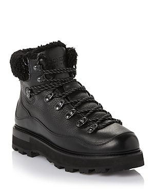MONCLER WOMEN'S PEKA TREK FAUX FUR TRIM HIKING BOOTS