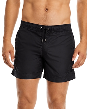 Shop Prince And Bond Easton Logo Swim Shorts In Black