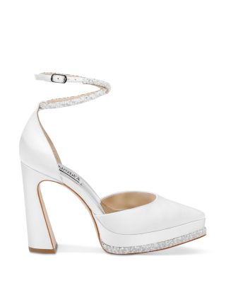Women's Elaina Ankle Strap Pointed Toe High Heel Pumps