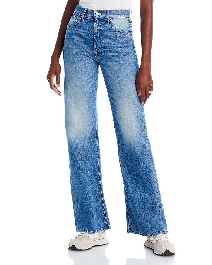 MOTHER The Lasso High Rise Wide Leg Jeans in How To Talk | Bloomingdale's