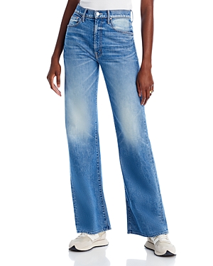 Shop Mother The Lasso High Rise Wide Leg Jeans In How To Talk