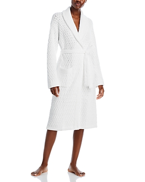 Sunday Citizen Snug Waffle Robe In Clear White