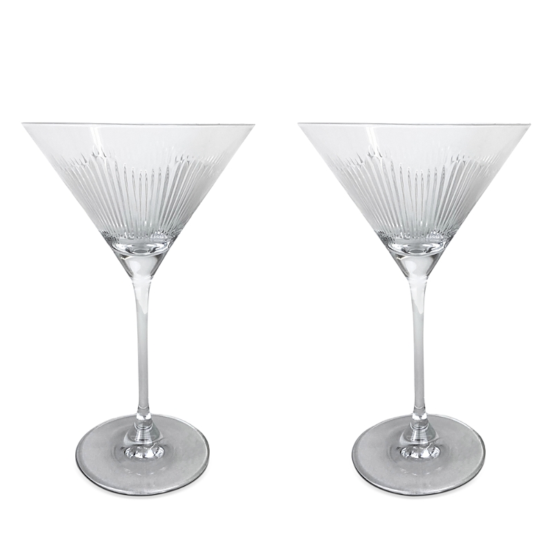 Michael Wainwright Berkshire Martini Glass, Set Of 2 In Clear
