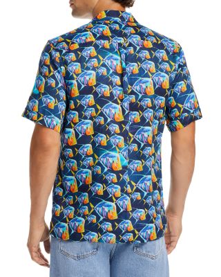 Short Sleeved Solid Linen Shirt