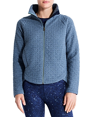 Shop Nic + Zoe Nic+zoe All Year Quilted Jacket In Cove