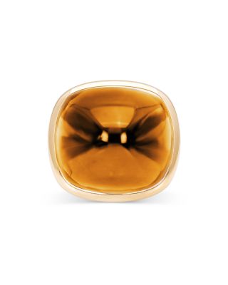 18K Yellow Gold Tigella Citrine Statement Ring