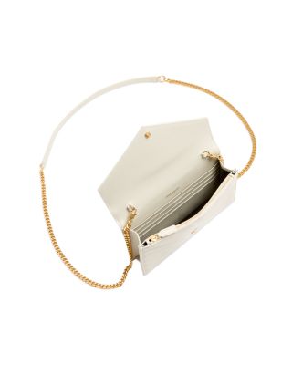 Cassandre Envelope Chain Wallet in Grain De Poudre Leather  