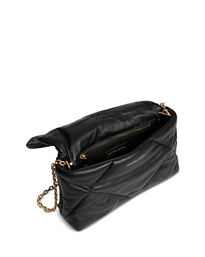 Fanny Black Leather Crossbody Bag