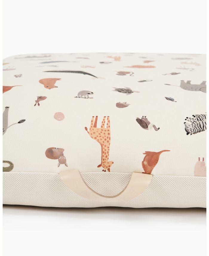 vintage floor cushion　グリーンベージュ Cotton Grey Floor Cushion