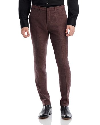 HUGO - Hesten Birdseye Extra Slim Fit Suit Pants
