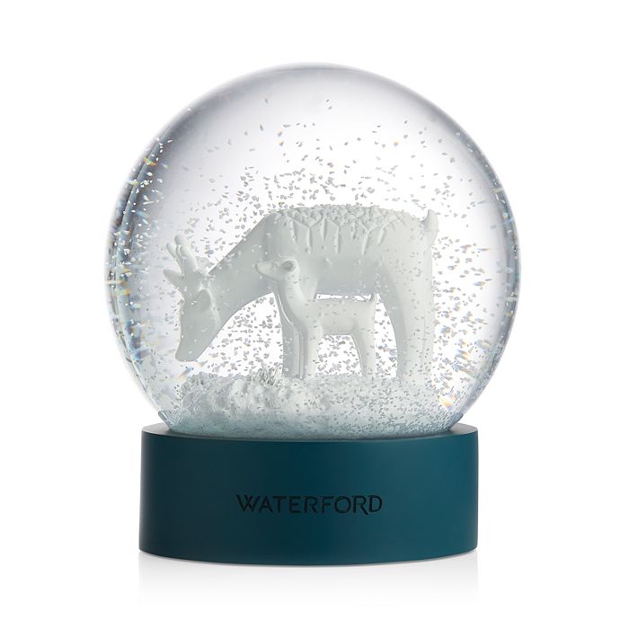 Waterford Reindeer Family Snow Globe Bloomingdale's
