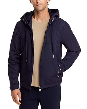 Shop Moncler Mira Hooded Jacket In Dark Blue