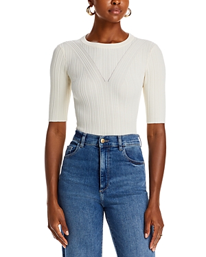 7 FOR ALL MANKIND CUTOUT BACK RIB TOP