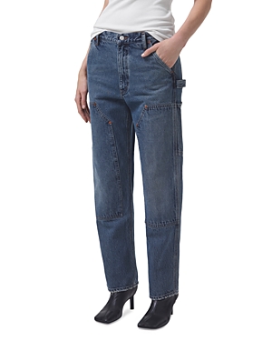 AGOLDE RAMI HIGH RISE STRAIGHT CARPENTER JEANS IN REPETITION