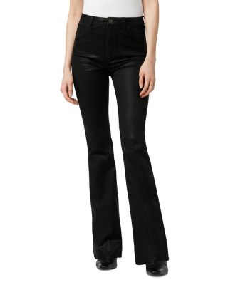 Joe's Jeans - The Hi Honey High Rise Bootcut Coated Jeans in Black