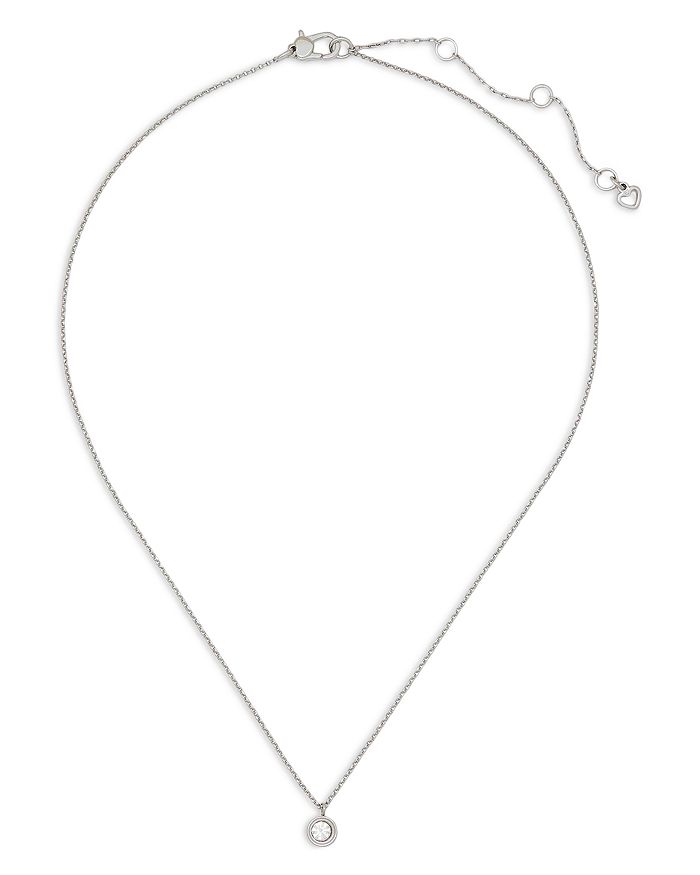 kate spade new york Set in Stone Mini Pendant Necklace, 16