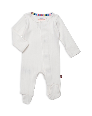 MAGNETIC ME GIRLS' TOFU POINTELLE FOOTED COVERALL - BABY