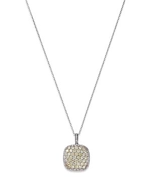 Bloomingdale's Yellow & White Diamond Pave Pendant Necklace in 14K Yellow & White Gold, 1.95 ct. t.w