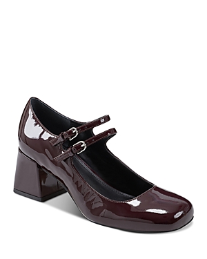 Shop Marc Fisher Ltd Women's Nillie Ankle Strap High Heel Pumps In Dark Red