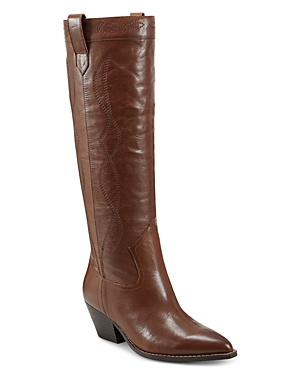 Shop Marc Fisher Ltd Women's Edania Pull On Dress Boots In Medium Brown