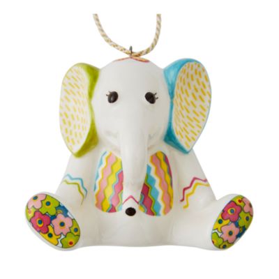 Jambo Elephant Patchwork Ornament