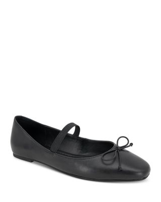 Kenneth Cole Women's Myra Square Toe Slip On Ankle Strap Flats
