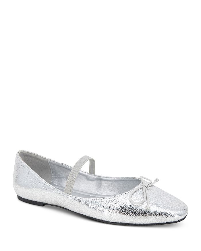 Women s Myra Square Toe Slip On Ankle Strap Flats