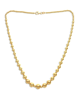 BLOOMINGDALE'S GRADUATED BEAD COLLAR NECKLACE IN 14K YELLOW GOLD, 18